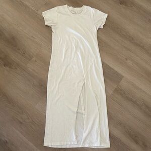 White T-shirt maxi dress